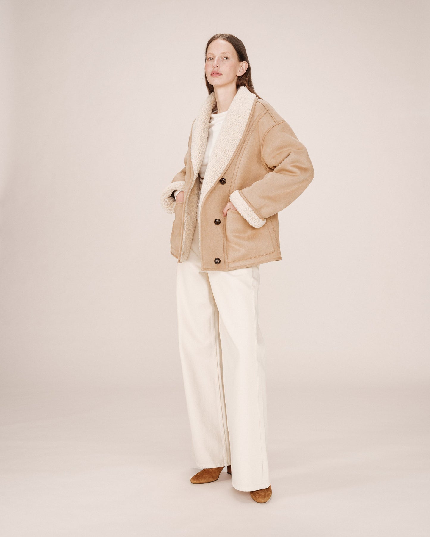 Jacket Swan Beige-Rose
