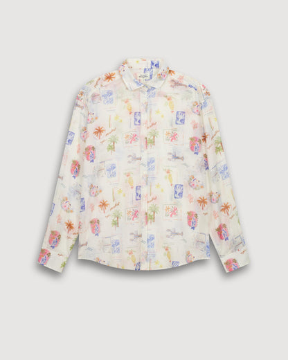 Hartford | Charlot Blouse - Dropped Armhole, Mother-of-Pearl Buttons