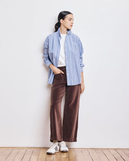 Shirt Cinema Bech635 03-Blue-White-Ocher