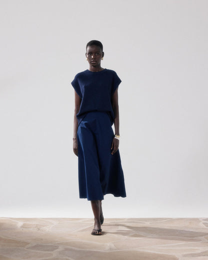 Hartford | Joyce Cotton Midi Skirt - A-Line 43-Night