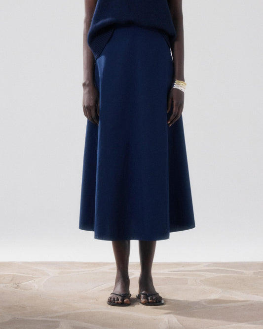 Hartford | Joyce Cotton Midi Skirt - A-Line Night