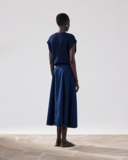 Hartford | Joyce Cotton Midi Skirt - A-Line 43-Night