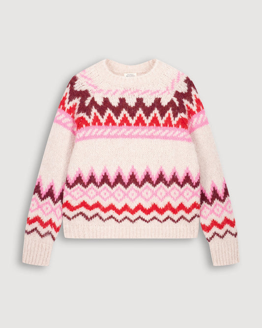 Pullover Magie Bend516 01-Ecru-Pink