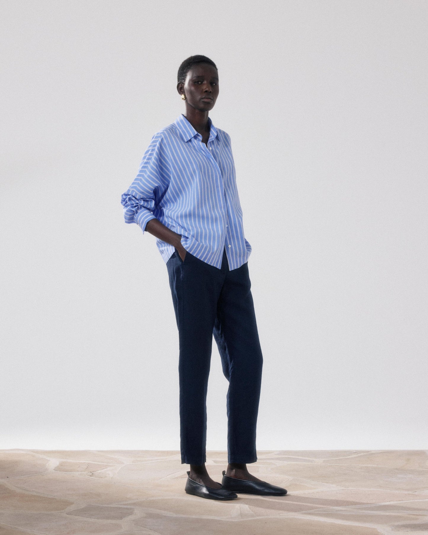 HARTFORD | Pirol Linen Cigarette Pants - 7/8 Length