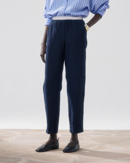 HARTFORD | Pirol Linen Cigarette Pants - 7/8 Length