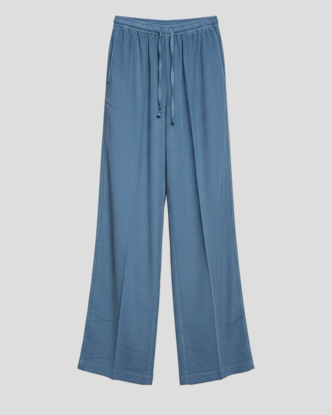 Hartford | Plumiel Wide-Leg Corduroy Pants - Steel-Blue 41-Steel-Blue