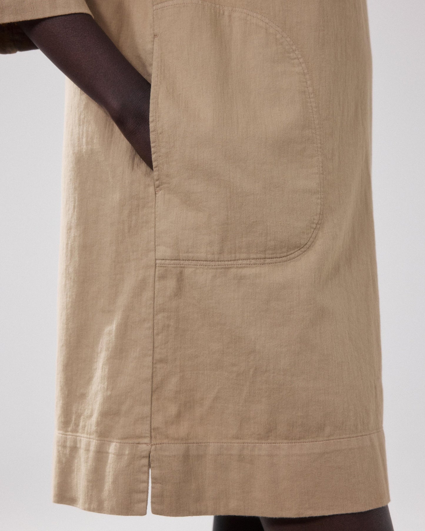 Hartford | Ralli Cotton Midi Shirt Dress - Dune 27-Dune