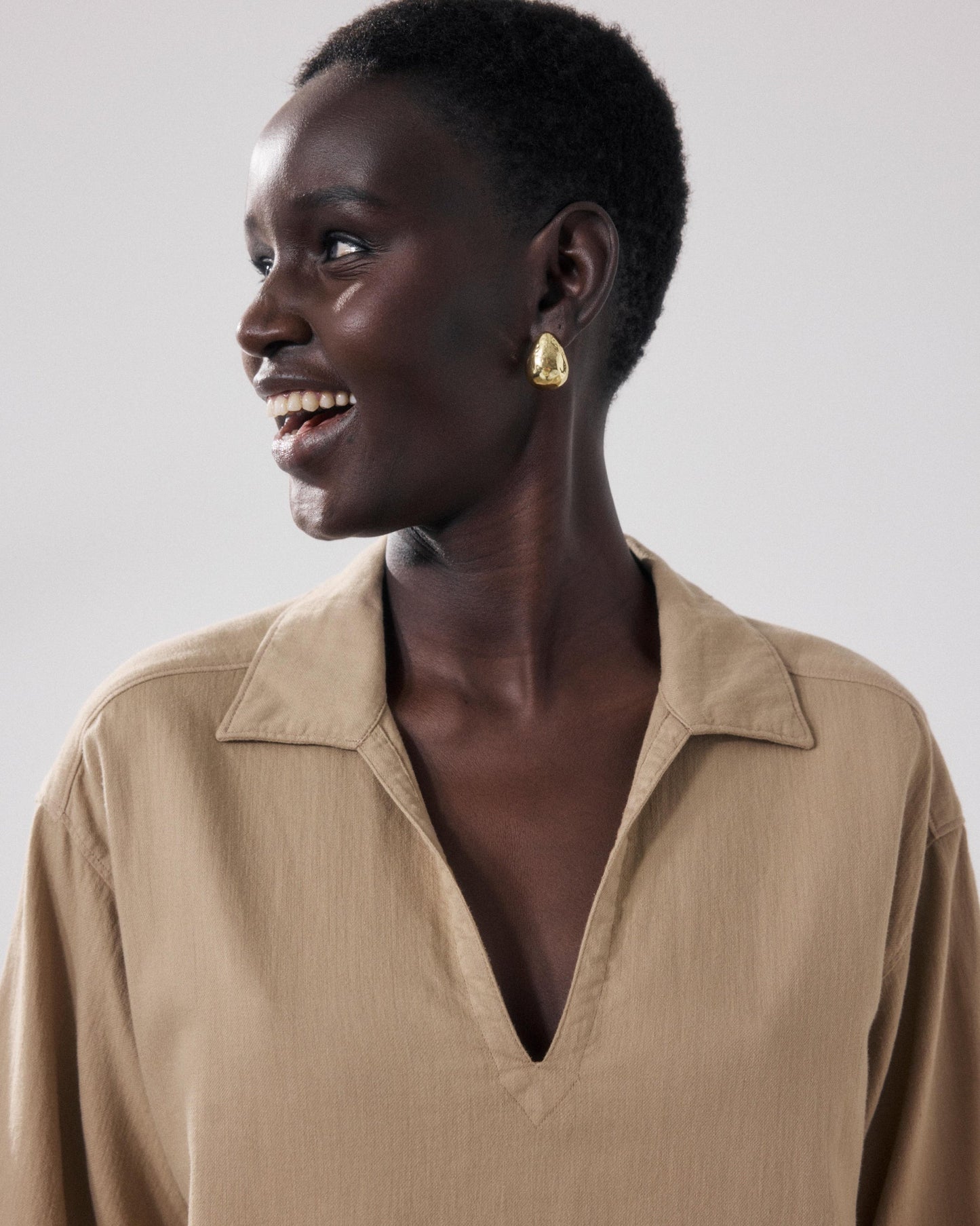 Hartford | Pleated Midi Shirt Dress - Cotton 43-Night