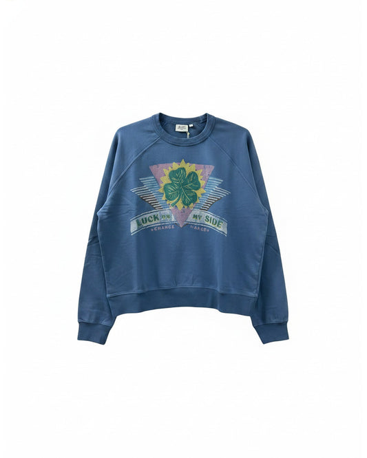 Hartford | Relaxed Crewneck Sweatshirt - Steel Blue