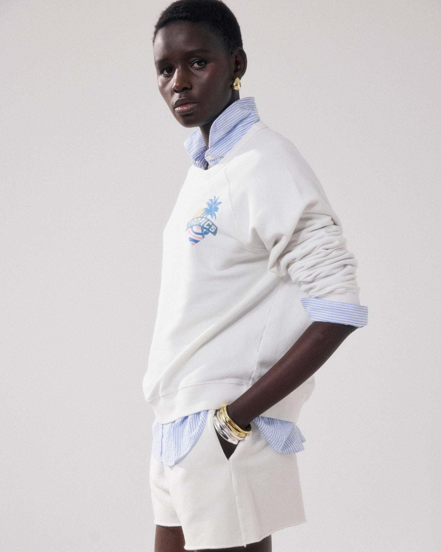 Sweatshirt Tatropic Bfuc512 01-Ecru