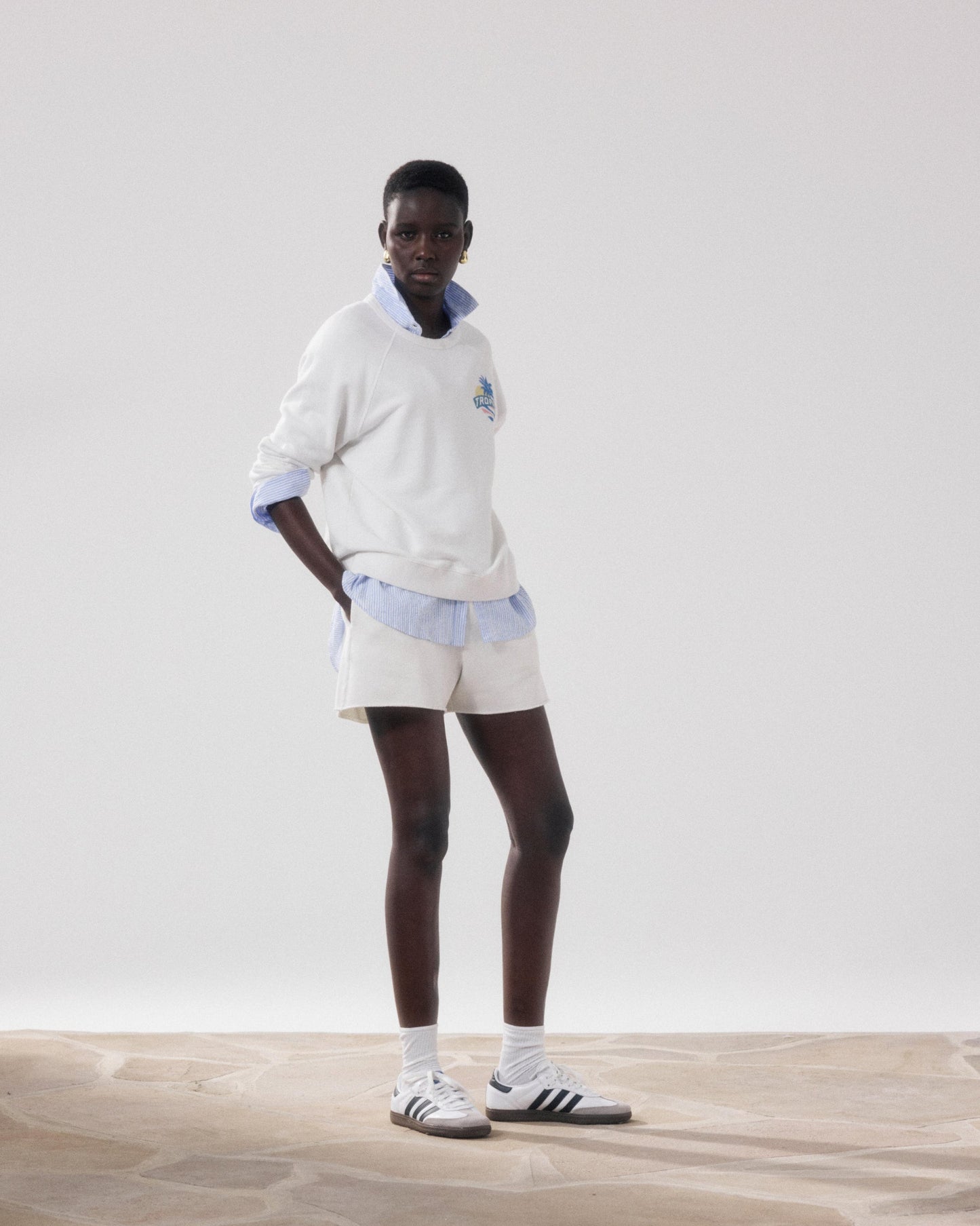 Sweatshirt Tatropic Bfuc512 01-Ecru