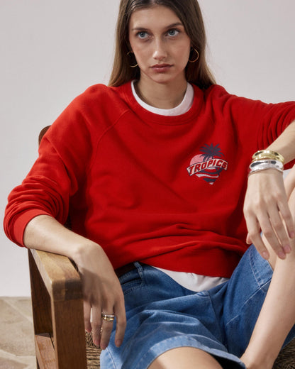 Sweatshirt Tatropic Bfuc512 05-Tomato