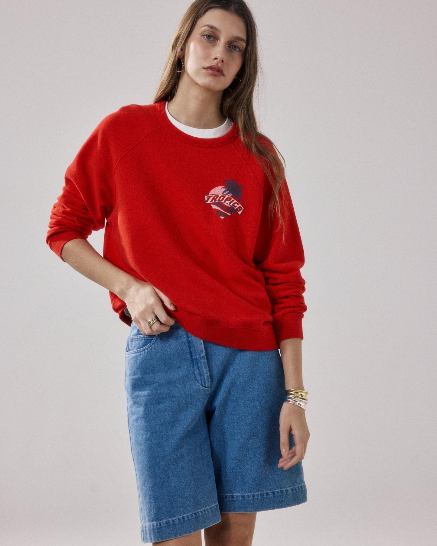 Sweatshirt Tatropic Bfuc512 05-Tomato