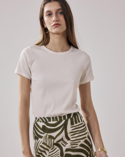 Hartford | Tesoel Relaxed Cotton-Jersey T-Shirt - Ecru