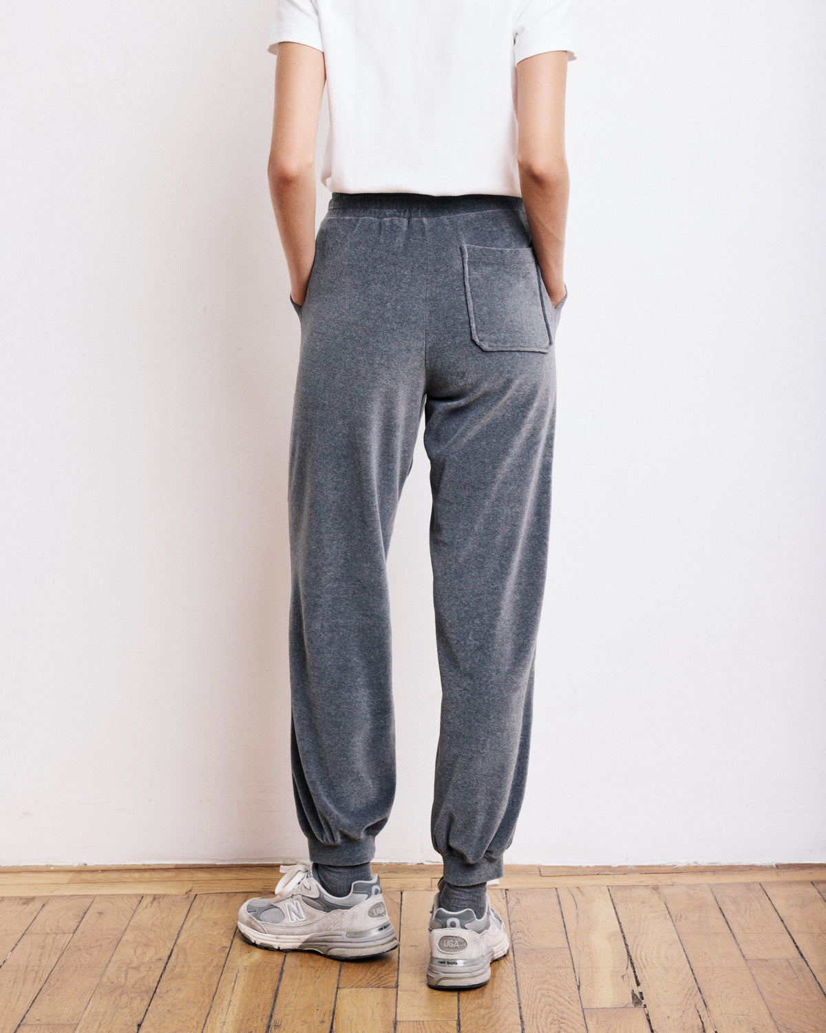 Hartford | Tino Velvet Fleece Jogger - Anthracite Grey Dark Grey