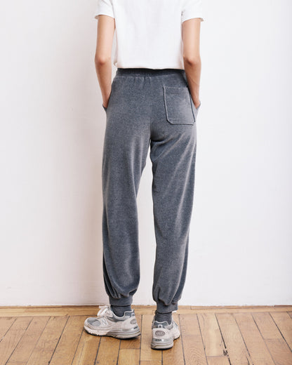 Hartford | Tino Velvet Fleece Jogger - Anthracite Grey Dark Grey