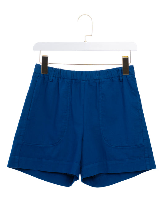 Women's Shorts 100% Cotton Poplin - Deep Charcoal Black 42-Worker