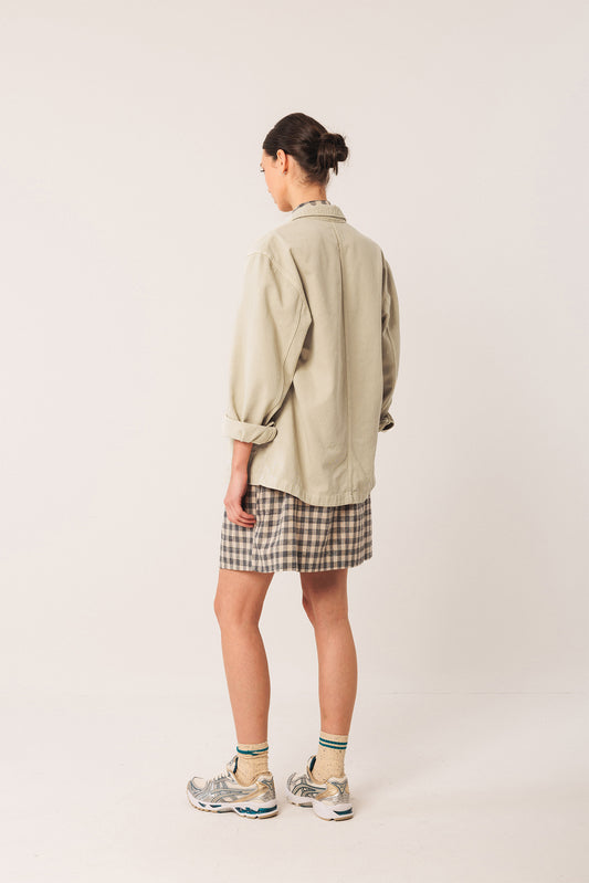 Twill Overshirt Bb305 Crema