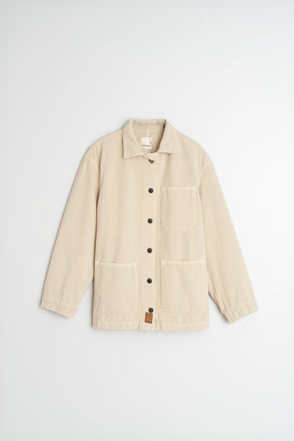 Twill Overshirt Bb305 Crema