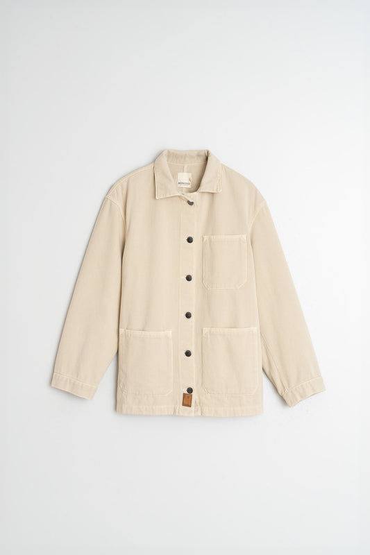 Twill Overshirt Bb305 Crema