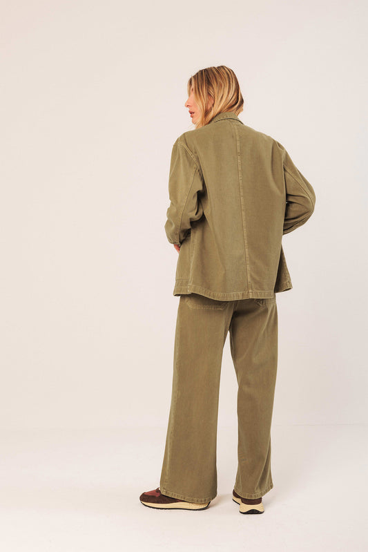 Twill Overshirt Bb305 Oliva