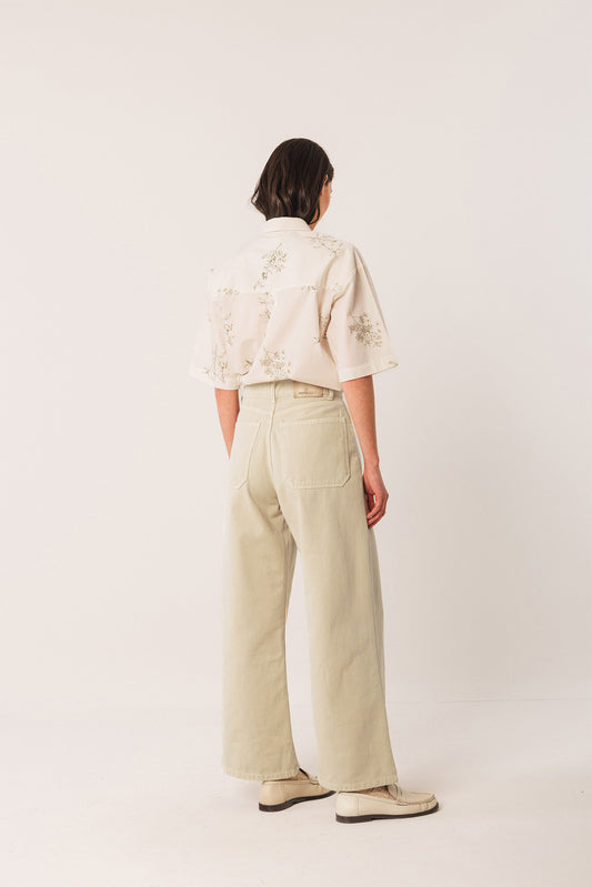Wide-leg Pants Bb307 Crema