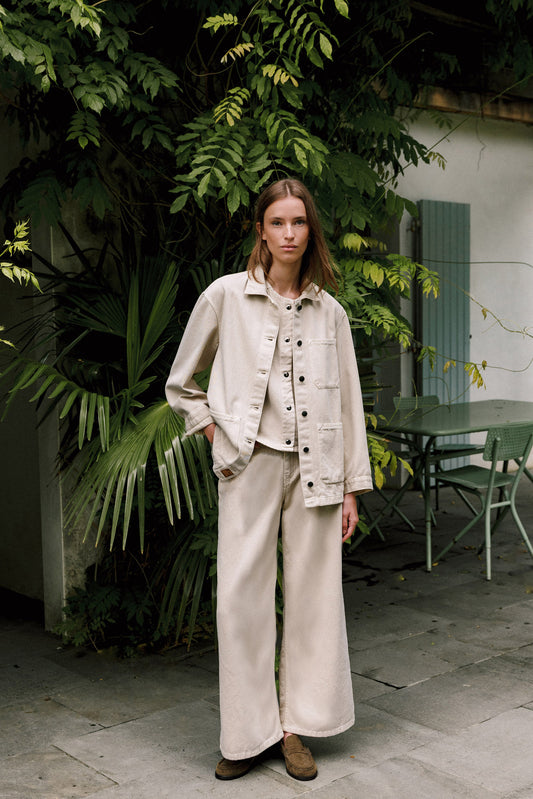 Wide-leg Pants Bb307 Crema