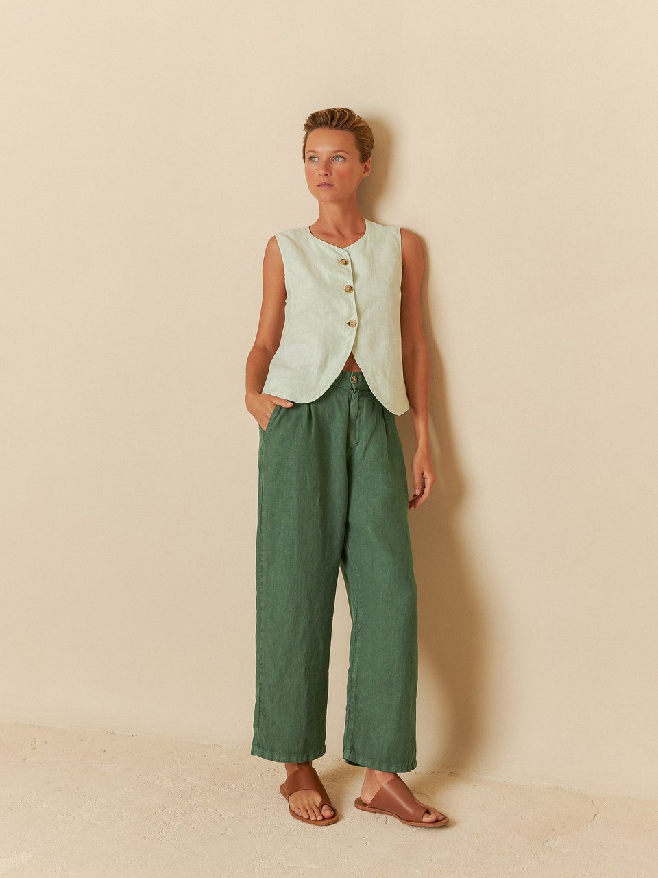 Linen Jared Pants Cc252 Jared Esmeralda