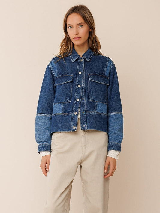 Bicolor Patch Jacket Dd255 Tejano