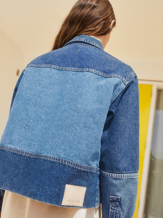 Bicolor Patch Jacket Dd255 Tejano