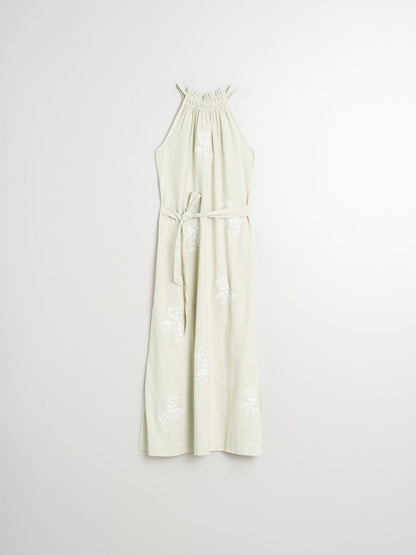 Halter Collar Dress Mc240 Agua