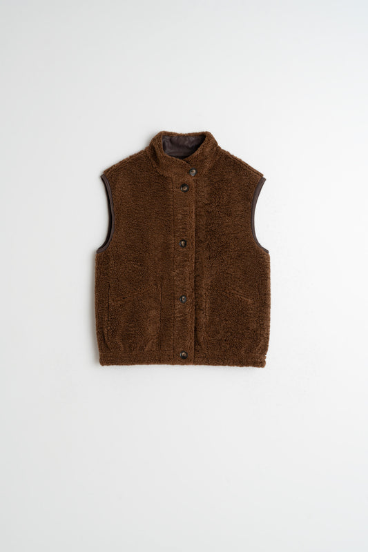 Reversible Teddy Ves Mt671 Chocolate