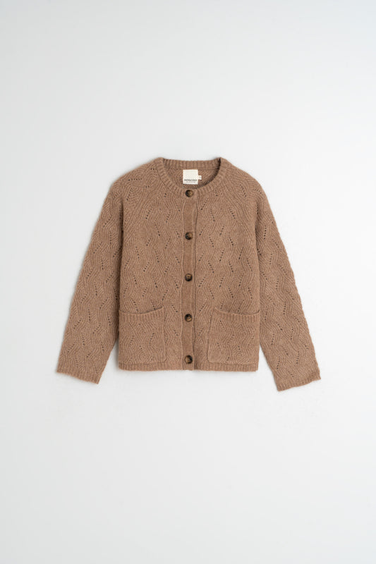 Crochet Jacket Nj465 Camel