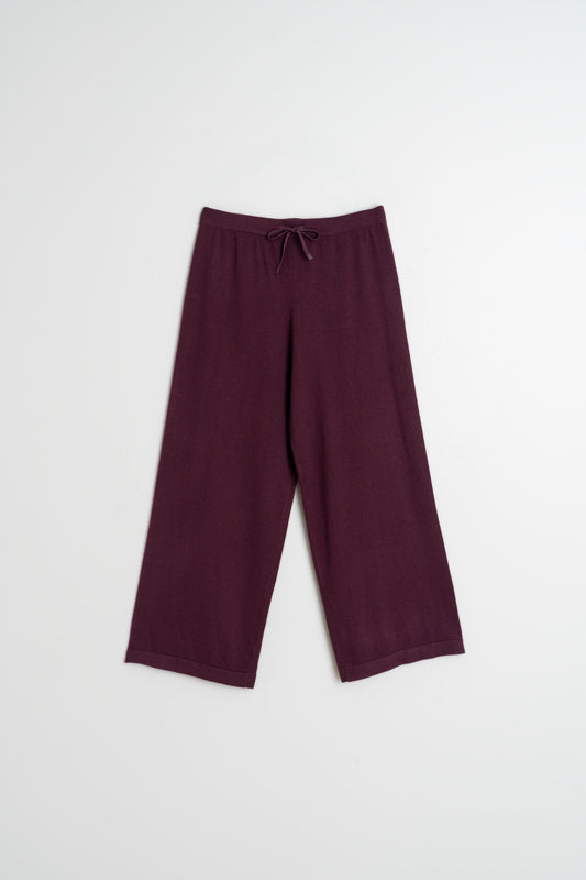 Wide-knit Pant Rd481 Berenjena