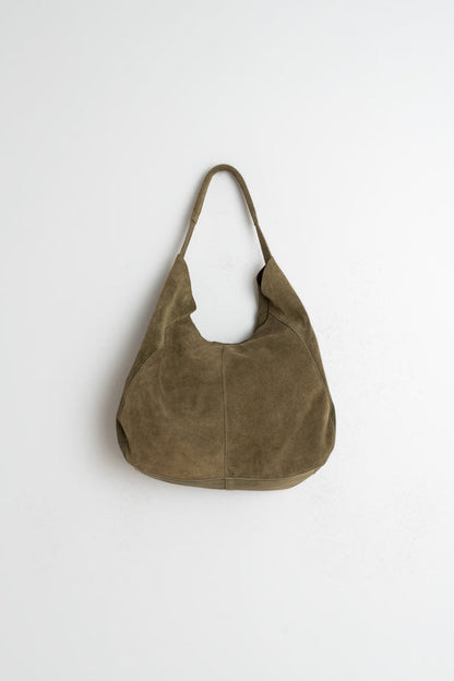 Split Leather Tote B Rh730 Khaki