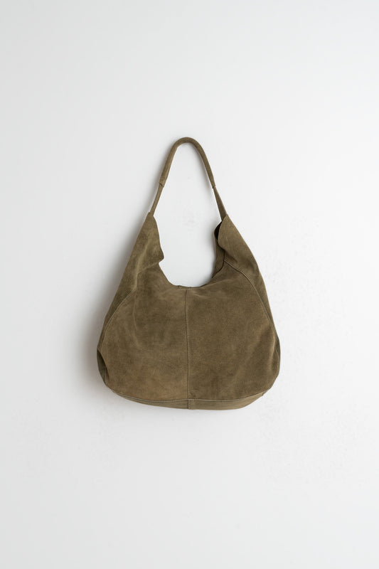 Split Leather Tote B Rh730 Khaki