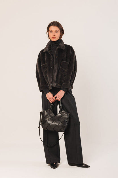 Fur Jacket St650 Antracita