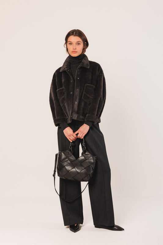 Fur Jacket St650 Antracita