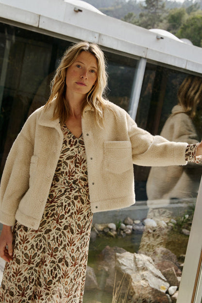 Fur Jacket St650 Crema