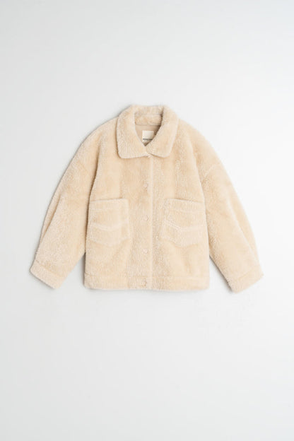 Fur Jacket St650 Crema