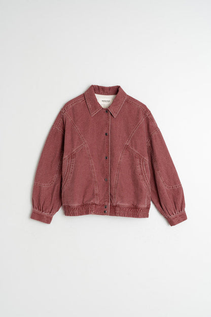 Washed Twill Jacket Vf260 Cereza