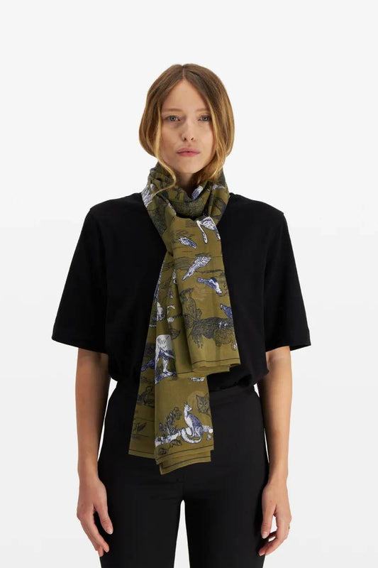 Scarf Scarf Etole 100 Reverie Khaki Et17rev20 Khaki-Kaki