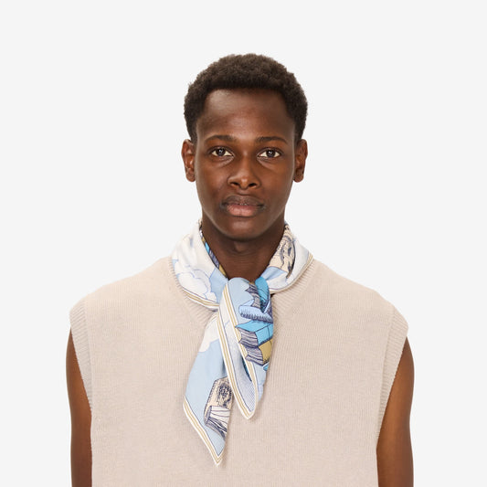 Scarf Ca21edi04 Blue