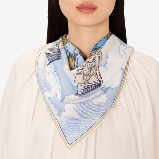 Scarf Ca21edi04 Blue