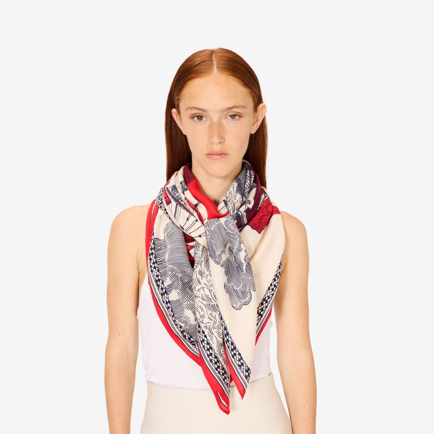 Scarf Ca232de06 Red