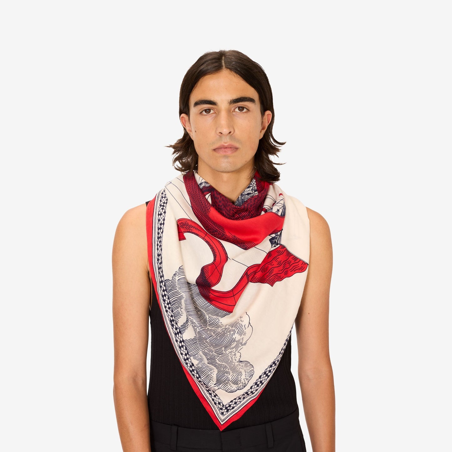 Scarf Ca232de06 Red