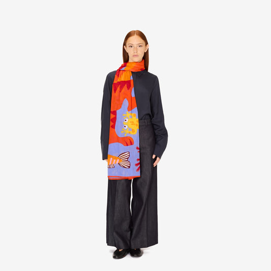 Scarf Et211sp05 Purple