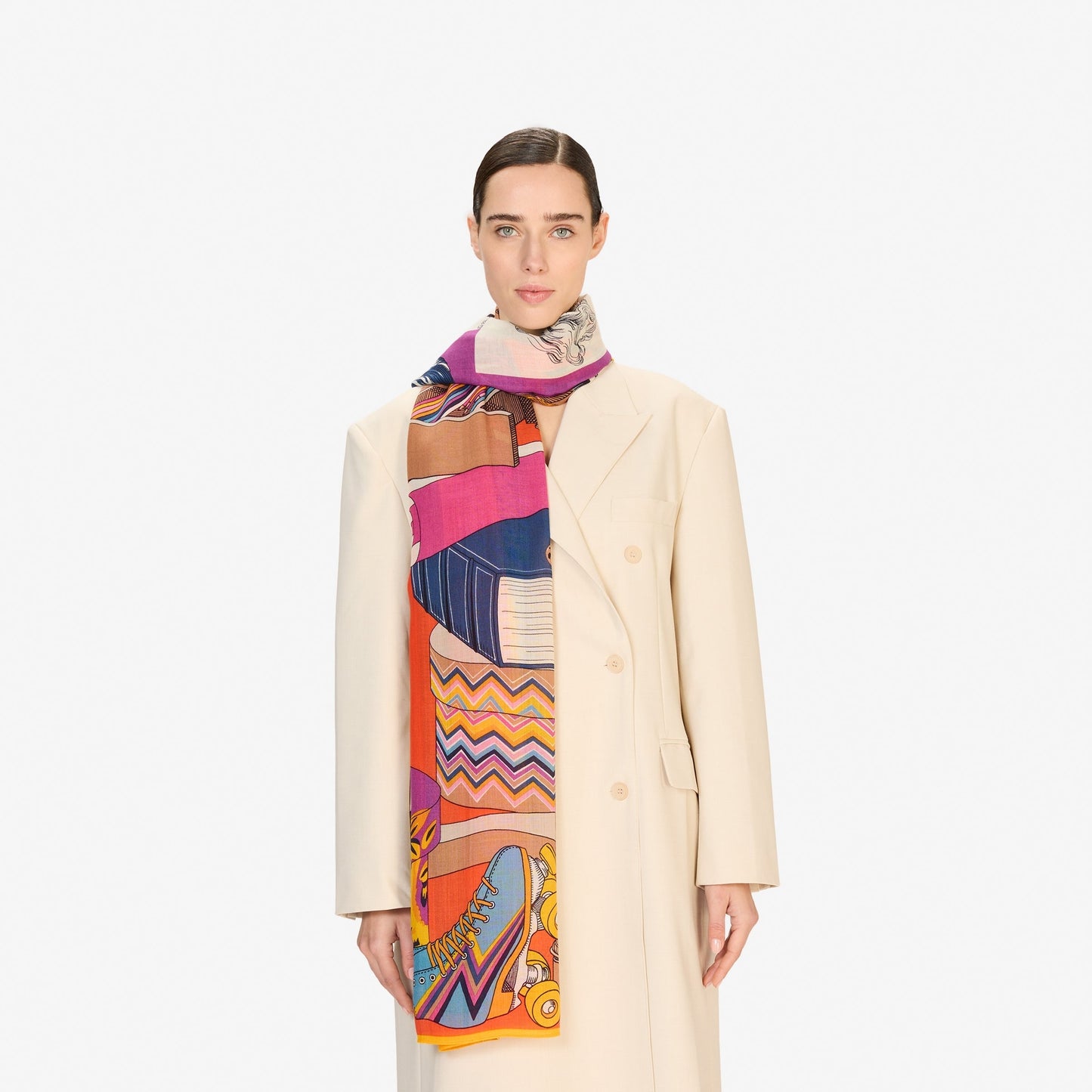 Scarf Et221at08 Orange