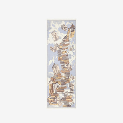 INOUI | Hand-Printed Wool Scarf - Ash Grey