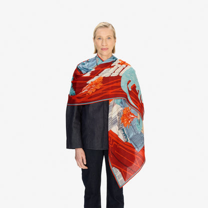Scarf Et22veg06 Red